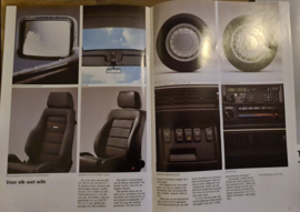 Volkswagen Golf GTI en GTI 16V folder bj 1-1987 met technische gegevens lijst