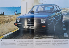 Folder Volkswagen De Nieuwe Golf 8-1983 mk 2 introduktie