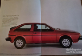 Volkswagen Scirocco 2 1981 introductie folder voor de USA