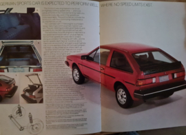 Volkswagen Scirocco 2 1981 introductie folder voor de USA