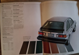 Volkswagen Scirocco 2 1981 introductie folder voor de USA