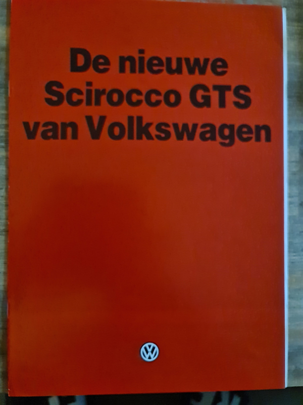 Volkswagen Scirocco 2 GTS folder 8-1983 met technische lijst