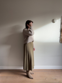 Damesrok Claire olijfgroen