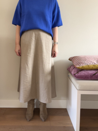 Damesrok linnen zand