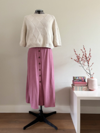 Damesknopenrok roze