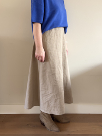 Damesrok linnen zand