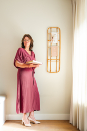Overslagjurk Madelon oudroze