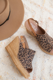 Lynn Leo sleehak espadrille in 'Cognac'