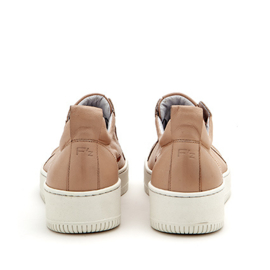 Valene sneaker in 'Nude' leer