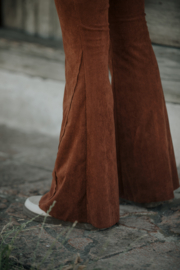 Dilay flare pants in 'Terracotta'