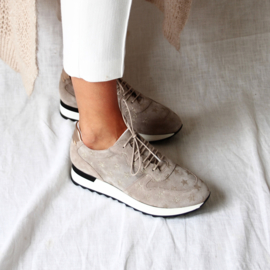 Sadie Stars jogger in 'Pietra' suede