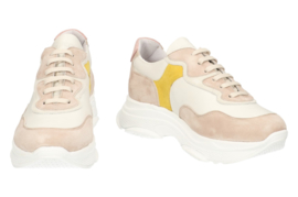 Dacey Chunky sneaker in 'White/ Yellow'