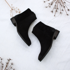 Sylvia slanke laars 'Black' suede 