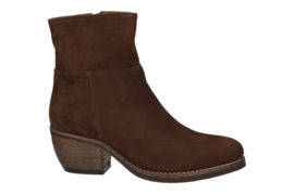 Donna enkel laarzen in 'Chocolate' nubuck 