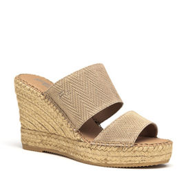 Liv Twist banden espadrille in 'Almond'