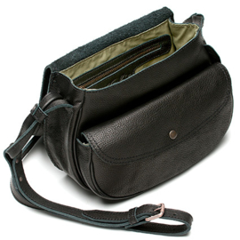 Valerie saddle bag  in 'Black'