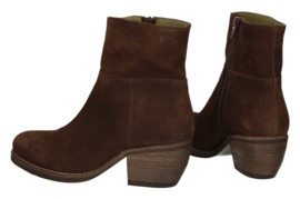 Donna enkel laarzen in 'Chocolate' nubuck 