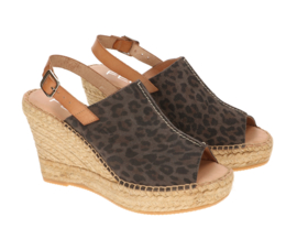 Lynn Leo sleehak espadrille in 'Brown'