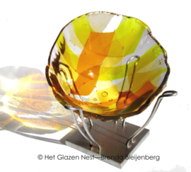 glas sculptuur "zonnestraal"
