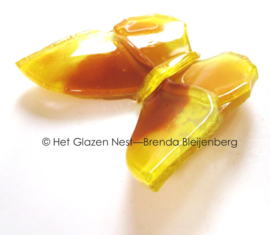 Kleine gele glazen vlinder