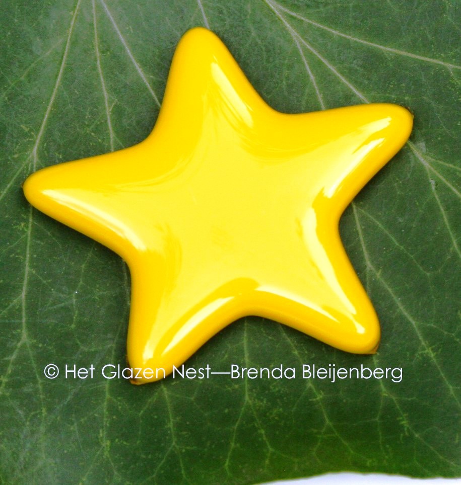 geel sterretje als ornament
