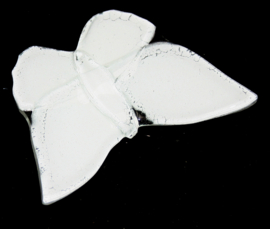 Kleine witte vlinder van glaskunst