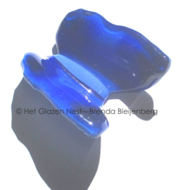 Blauwe vlinder als grafkunst