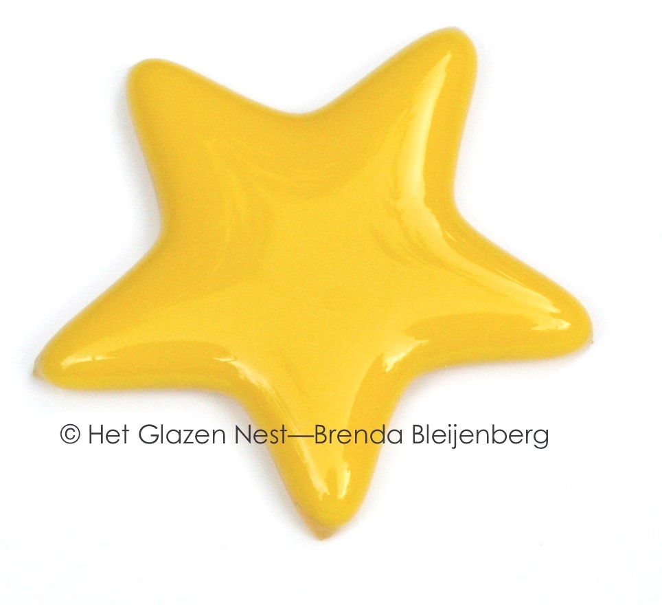 geel sterretje als ornament