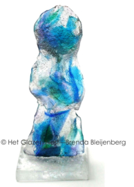 Glazen mensen beeld in abstractie
