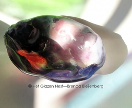 fusing glas schaal “grillige vorm”