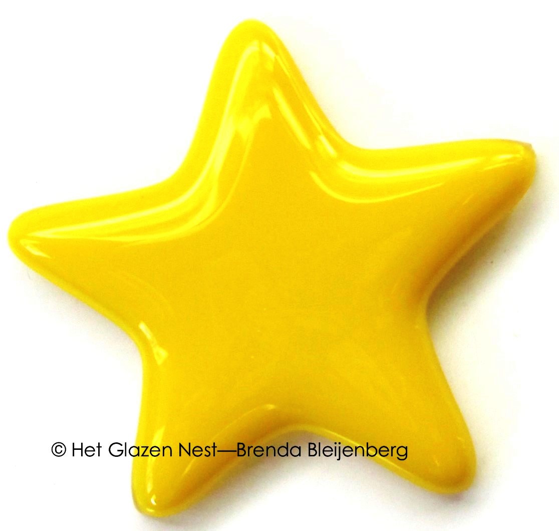 geel sterretje als ornament
