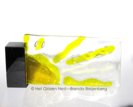 Glas plaatje met zon