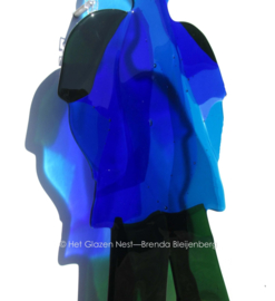 sculptuur "blauwe man"