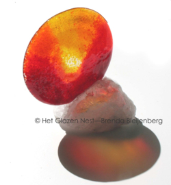 Glazen zon in bergkristal