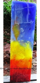 glas zuil in meerdere kleuren