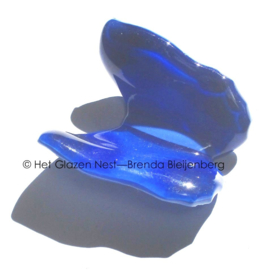 Blauwe vlinder als grafkunst