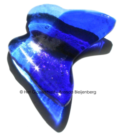 Kleine blauwe vlinder