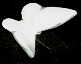 Witte urn vlinder van glas