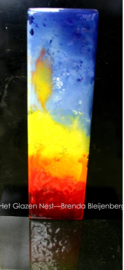 glas zuil in meerdere kleuren