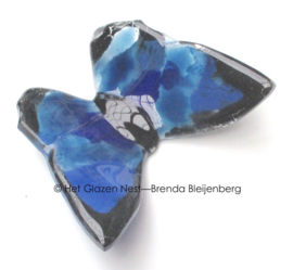 Blauwe vlinder als grafkunst