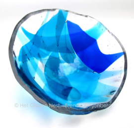 glas sculptuur "bolling in de lucht"