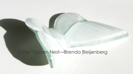 Witte urn vlinder van glas