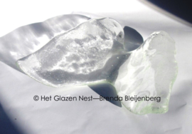 Vlinder in blank - kleurloos glas