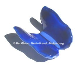 Blauwe vlinder als grafkunst