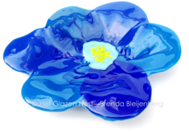 Grote blauwe bloem