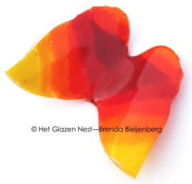 Zon in glazen vlinder