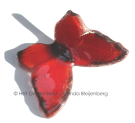 Kleine rode vlinder van grafkunst