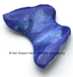 Kleine blauwe glas vlinder