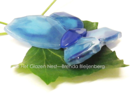 blauw vlindertje met kartel vleugels