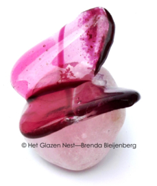 Kleine roze vlinder